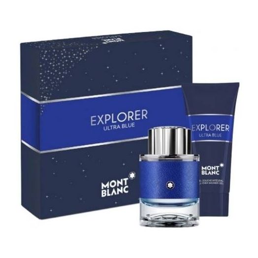 Mont Blanc Explorer Ultra Blue Set 60ml eau de parfum spray + 100ml showergel 