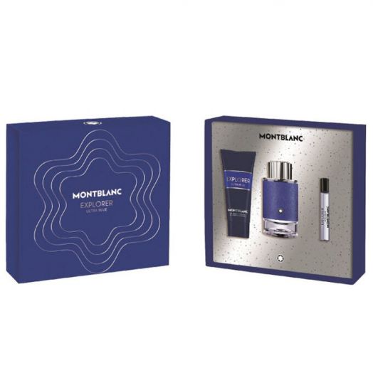 Mont Blanc Explorer Ultra Blue Set 100ml eau de parfum spray + 100ml showergel + 7.5ml edp