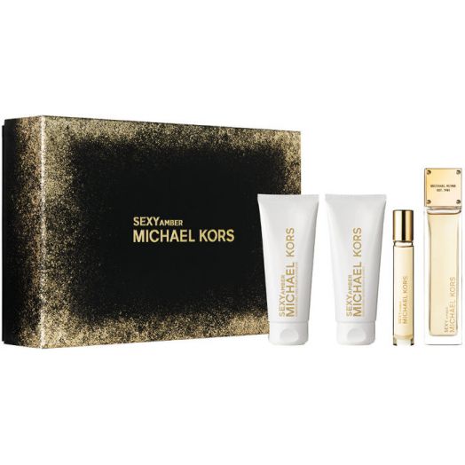 Michael Kors Sexy Amber Set 100ml eau de parfum spray + 10ml edp + 100ml Bodylotion + 100ml Showergel