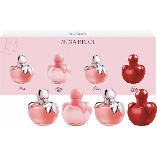 Nina Ricci Nina Miniaturen Set 2x Nina 4ml edt + Nina Rose 4ml edt + Nina Rouge 4ml edt