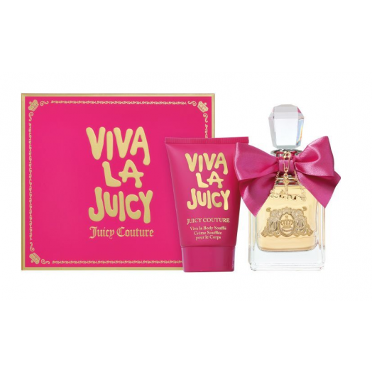Juicy Couture Viva La Juicy Set 100ml eau de parfum spray + 125ml Body Soufflé  
