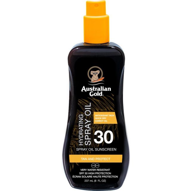 Australian Gold Hydrating Spray Oil Sunscreen SPF30 Water Resistant 237ml