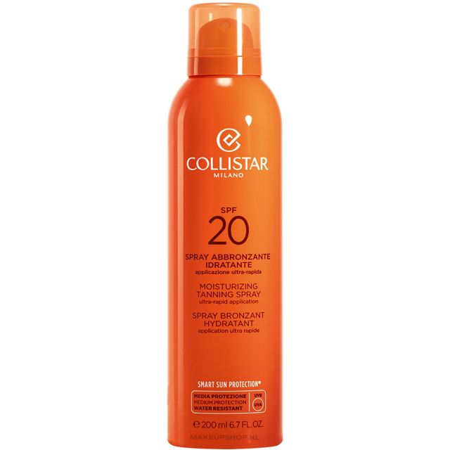 Collistar Moisturizing Tanning Spray SPF20 200ml Ultra-Rapid Application