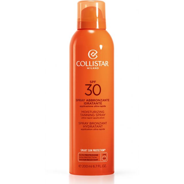 Collistar Moisturizing Tanning Spray SPF30 200ml Ultra-Rapid Application