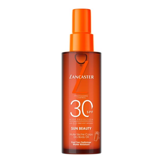Lancaster Sun Beauty Dry Body Oil SPF30 150ml Fast Tan Optimizer 