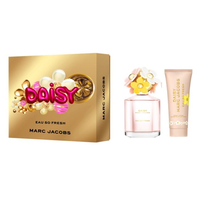 Marc Jacobs Daisy Eau So Fresh Set 75ml edt spray + 75ml Bodylotion + 75ml Showergel