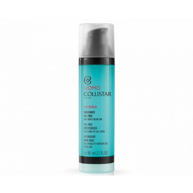 Collistar Uomo Oil Free Moisturizer Face and Eye Gel 24h 80ml Gezichtscrème