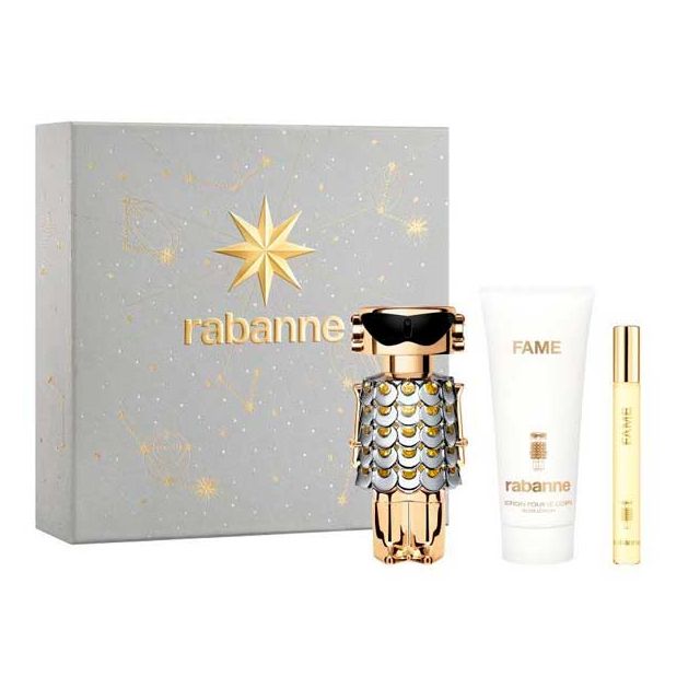 Paco Rabanne Fame Set 80ml eau de parfum spray + 100ml Bodylotion + 4ml edp