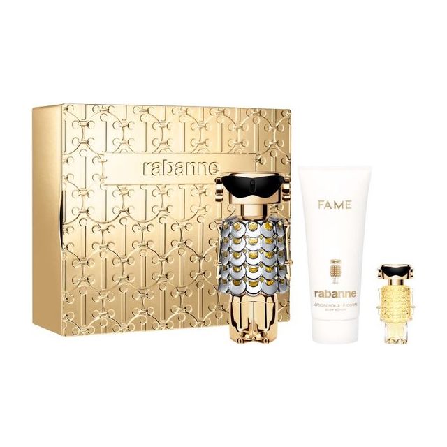 Paco Rabanne Fame Set 80ml eau de parfum spray + 100ml Bodylotion + 4ml edp